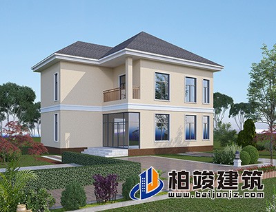 這是一種非常適合農(nóng)村自建的別墅設(shè)計(jì)，造價(jià)便宜，經(jīng)濟(jì)實(shí)惠。