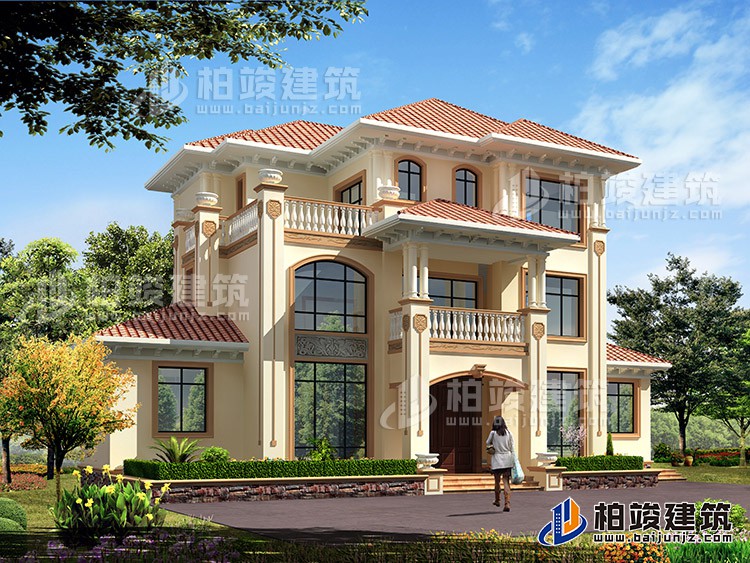 郴州小賣(mài)部老板自建別墅設(shè)計(jì)圖紙及效果圖大全，全村的豪華別墅。