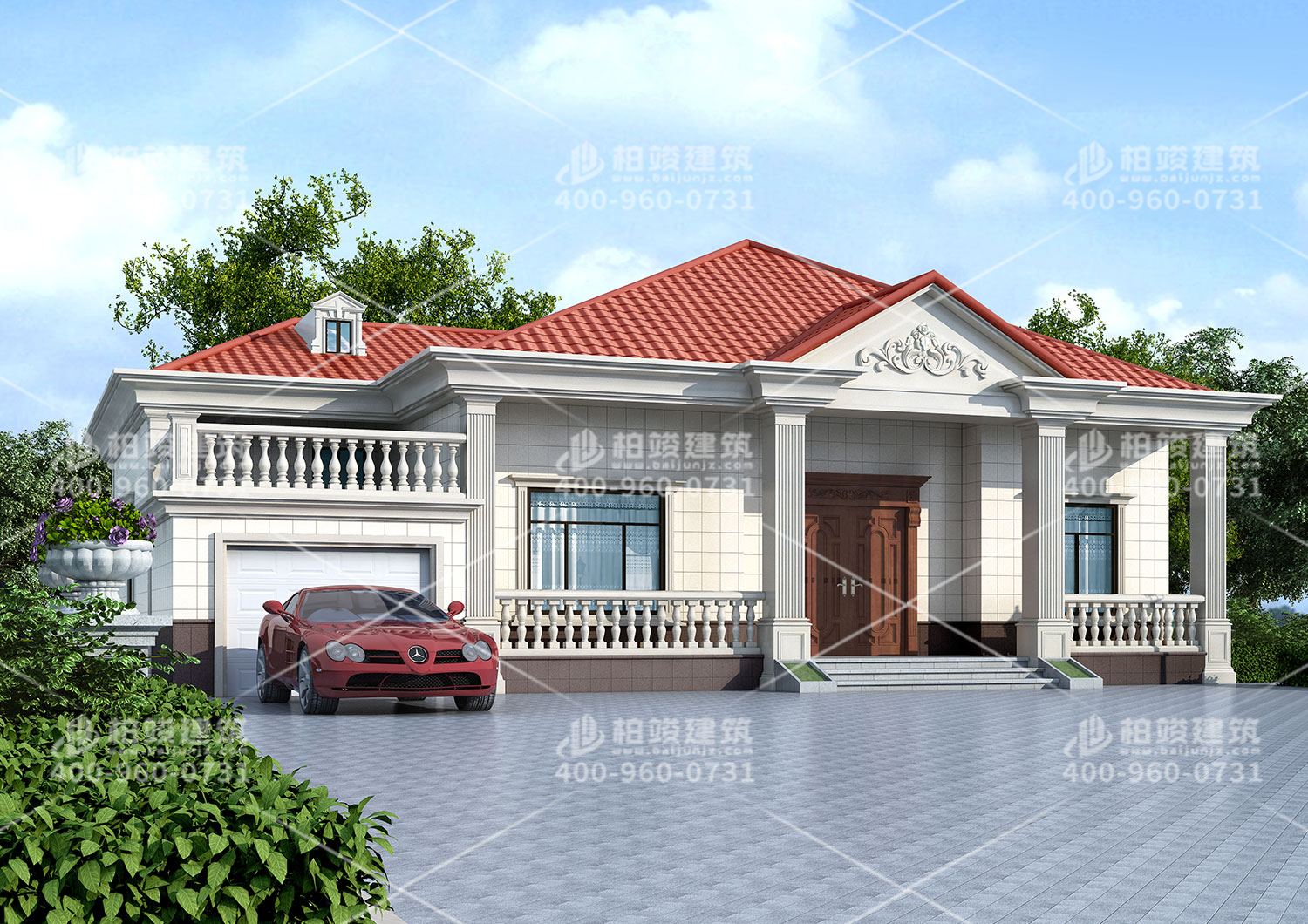 衡陽王總定制歐式一層自建房，小小房子，大設計。