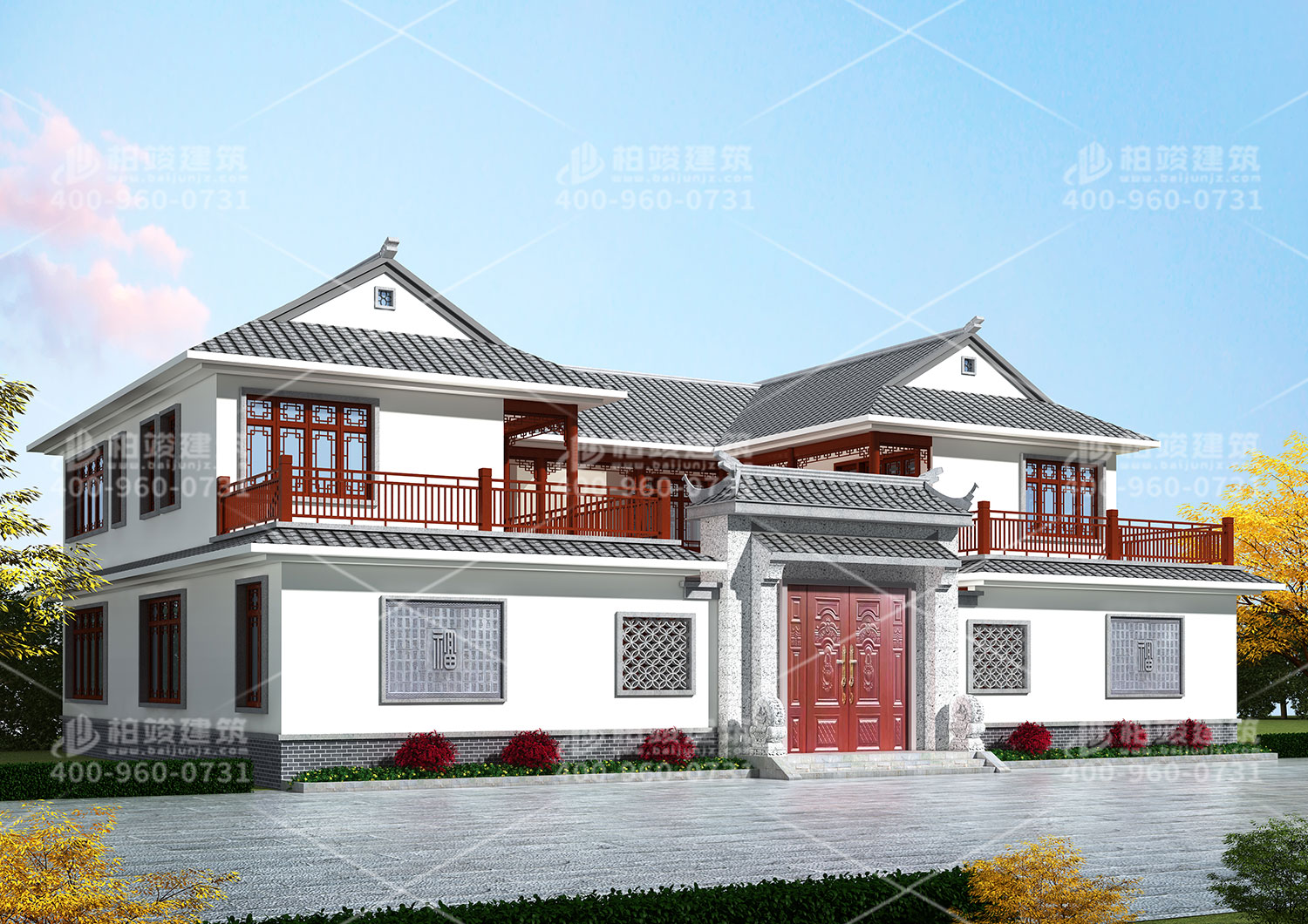 安鄉(xiāng)梅總定制四合院別墅設計圖。