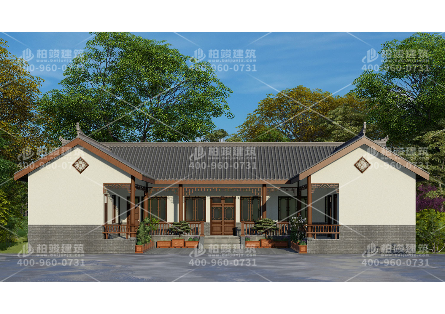 四合院自建房效果圖，經(jīng)濟(jì)實(shí)惠戶(hù)型方便。