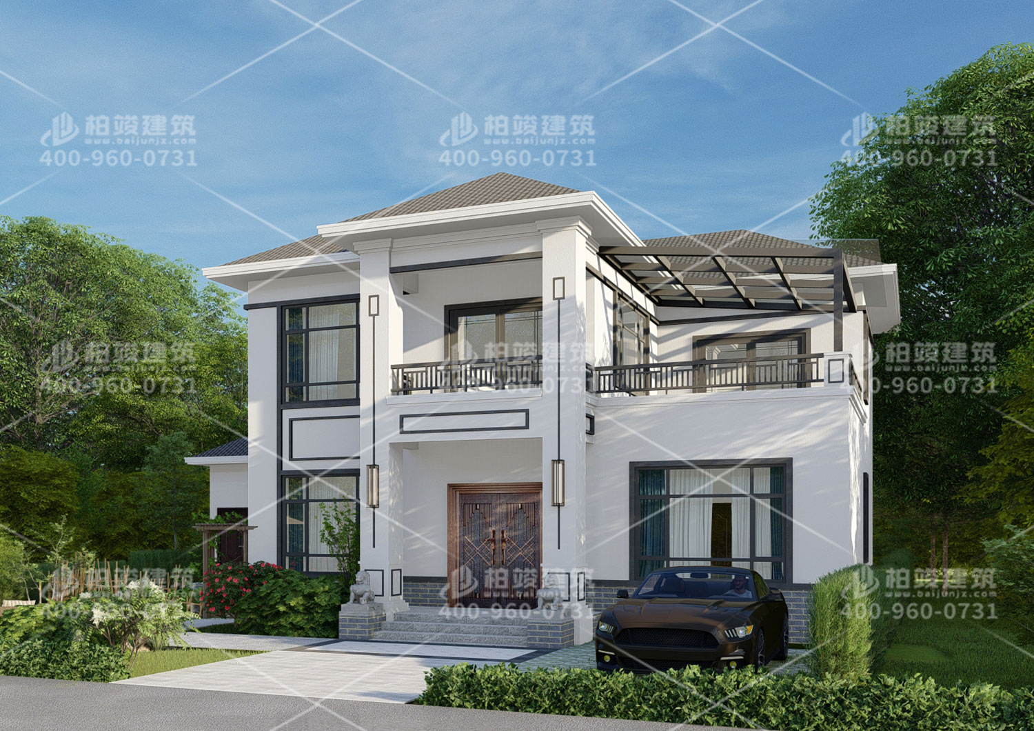 新農(nóng)村別墅設(shè)計圖一層，歐式風(fēng)格。