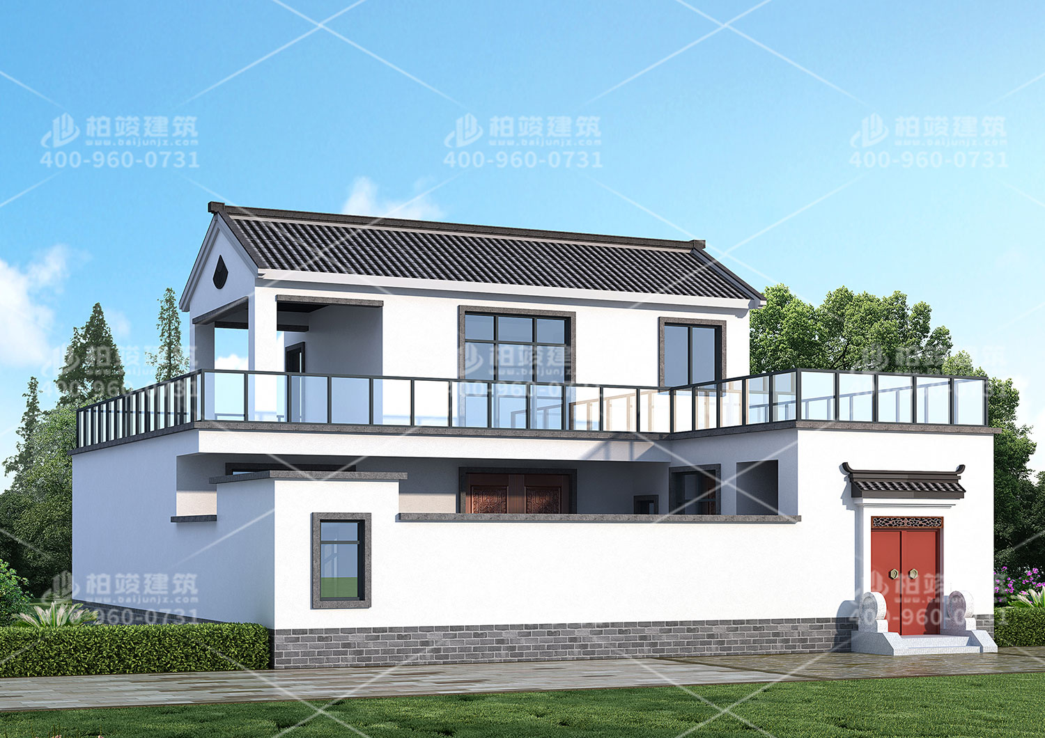 二層房屋設(shè)計(jì)圖，中式風(fēng)格設(shè)計(jì)