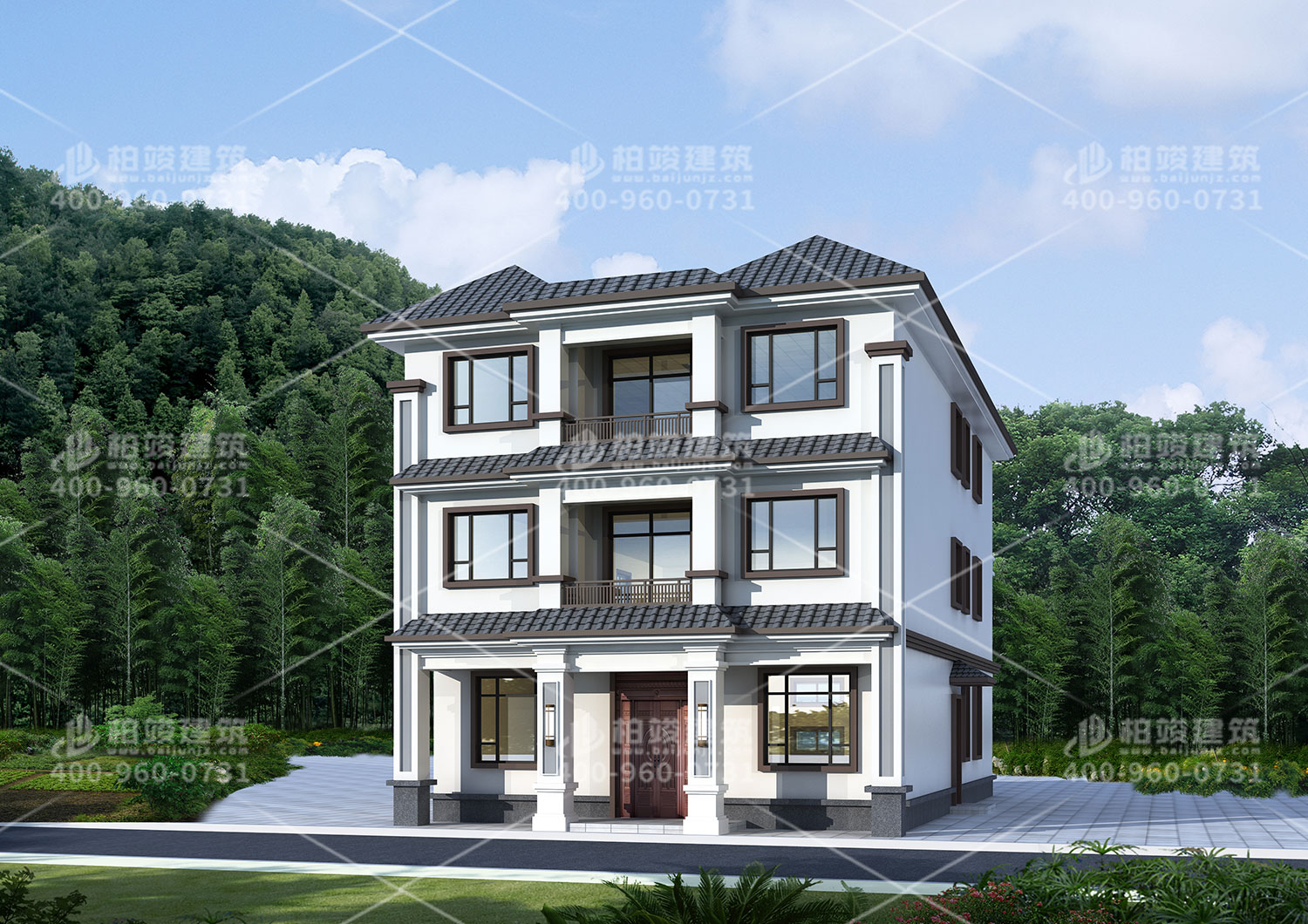 農(nóng)村自建小別墅設(shè)計，帶小賣部建筑完成就賺到了。