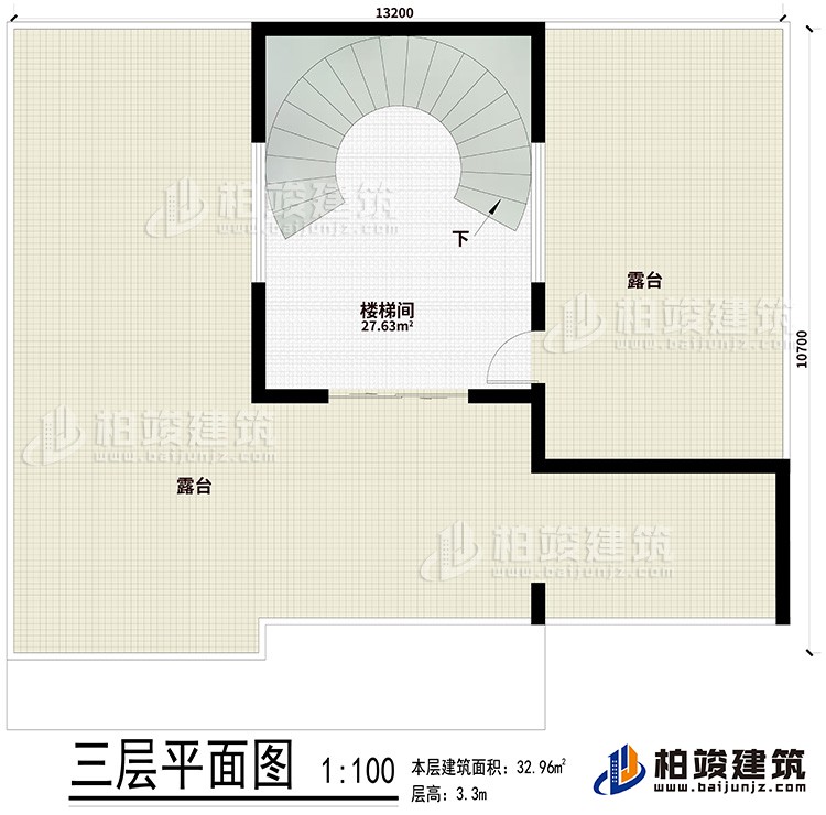 樓頂：樓梯間、2露臺(tái)