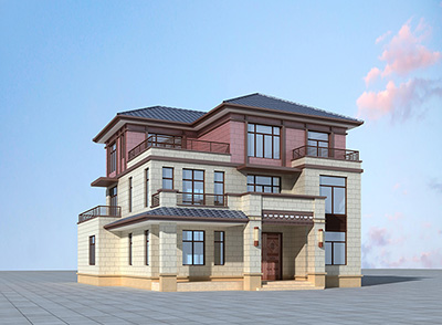 鄉(xiāng)村三層房屋設(shè)計(jì)圖自建房占地180平