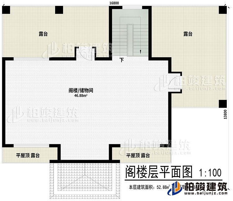 閣樓：閣樓/儲物間、2平屋頂露臺、2露臺